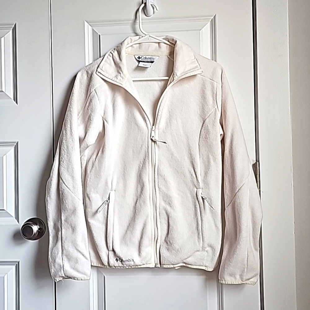 Columbia Fleece Zip-Up Jacket in Women's Size Medium EUC
